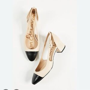 Sam Edelman cap toe (Black and Cream) Heels